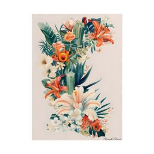 Tropical Lily Bloom Poster
