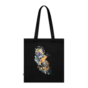 California Floral Bouquet Tote Bag