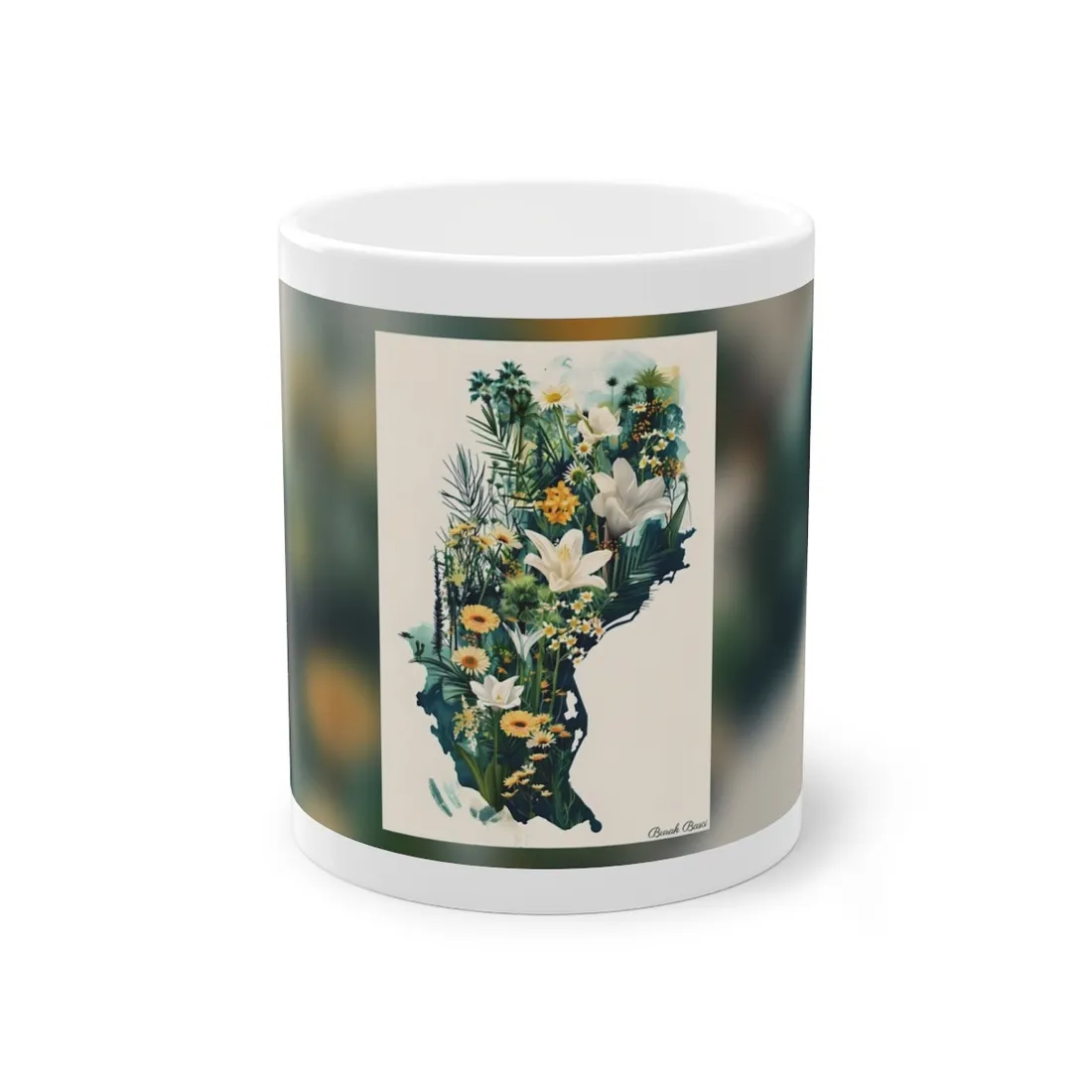 Whimsical Florida State Map: Colorful - Mug