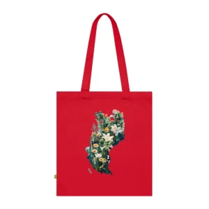 Floral Land Silhouette Tote Bag