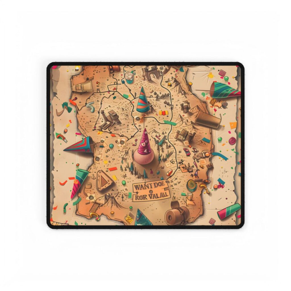 Whimsical Flynn Rider Illustration: Disney-Inspired Artwork - Desk Mat