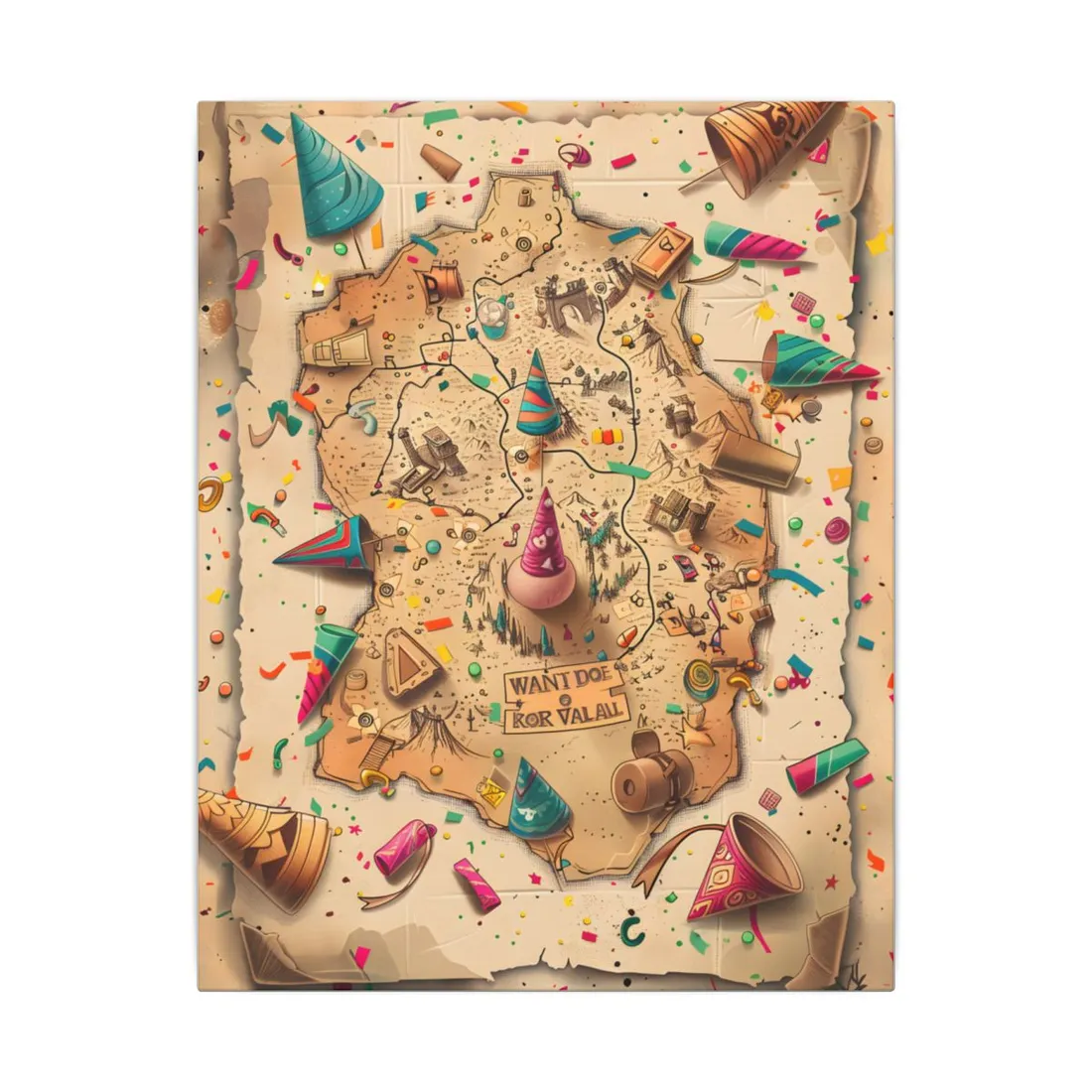 Whimsical Flynn Rider Illustration: Disney-Inspired - Canvas