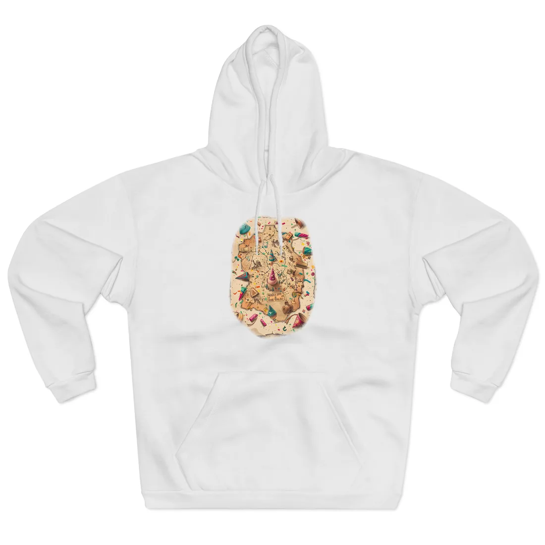 Whimsical Flynn Rider Illustration: Disney-Inspired - Hoodie (White)