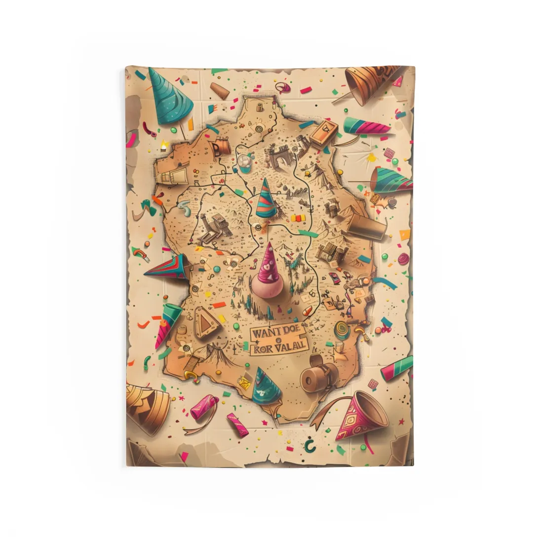Whimsical Flynn Rider Illustration: Disney-Inspired - Wall Tapestry