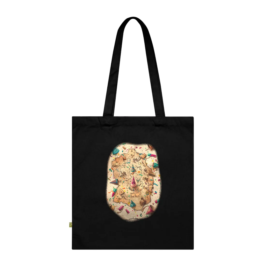 Whimsical Flynn Rider Illustration: Disney-Inspired - Tote Bag (Black)