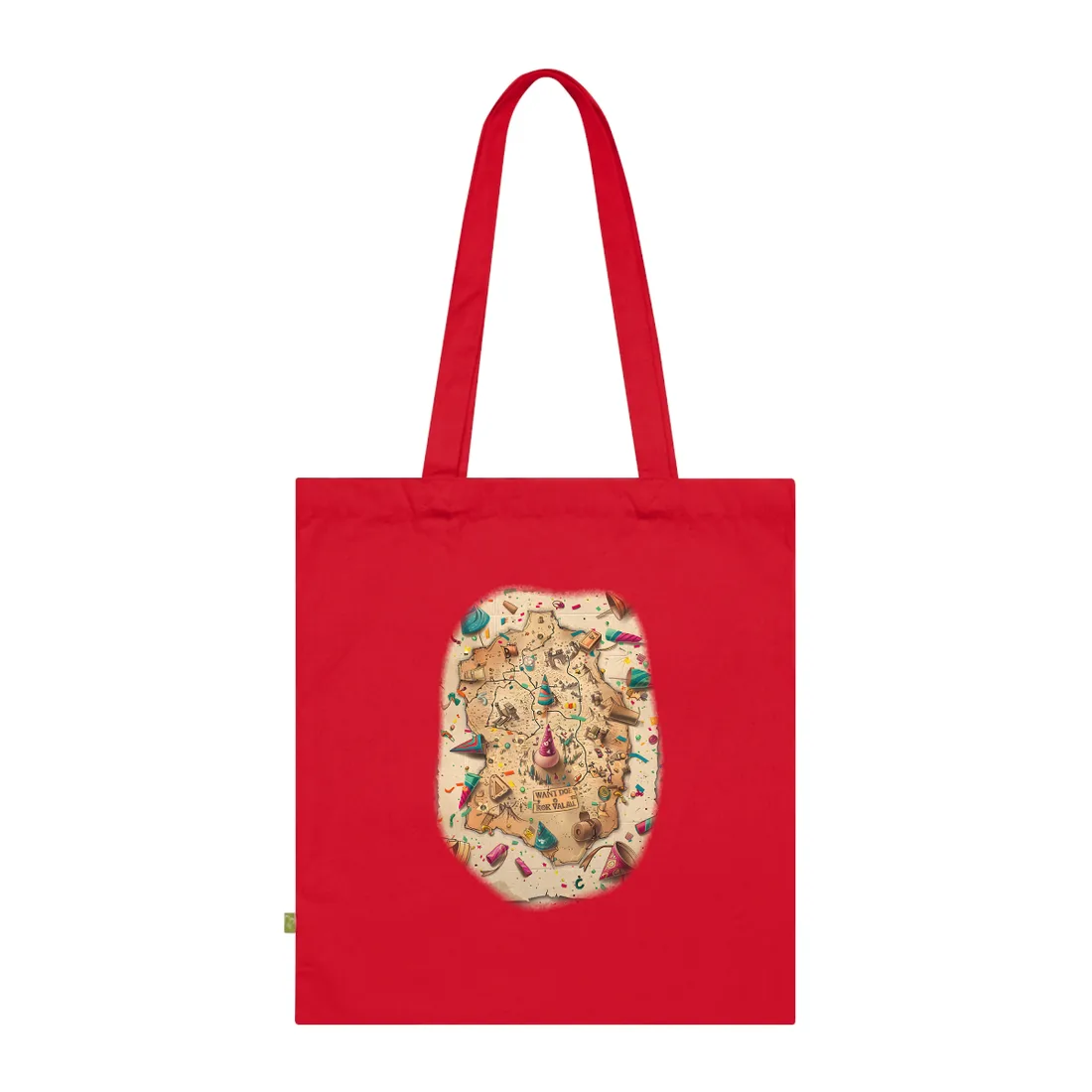 Whimsical Flynn Rider Illustration: Disney-Inspired - Tote Bag (Classic Red)
