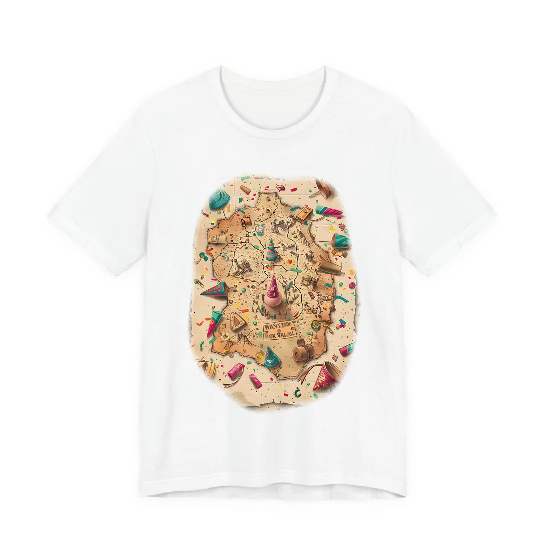 Whimsical Flynn Rider Illustration: Disney-Inspired - T-Shirt (White)