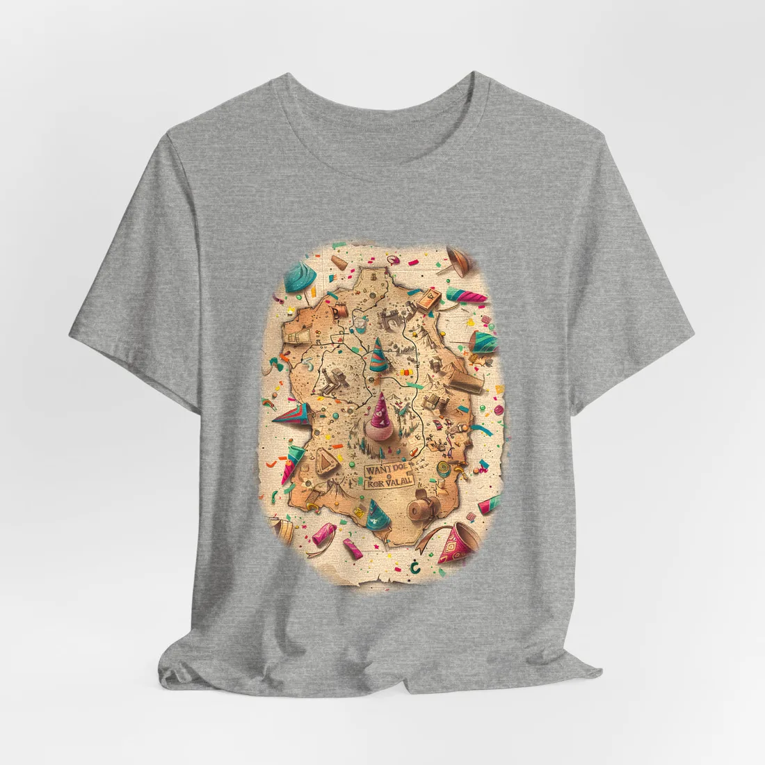 Whimsical Flynn Rider Illustration: Disney-Inspired - T-Shirt (Athletic Heather)