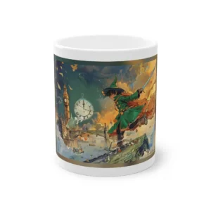 Wizard with Floating Pocket Watch Mug