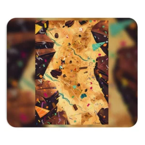 Confetti Desert Map Mouse Pad