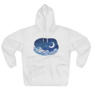 Crescent Moon Night Sky Hoodie