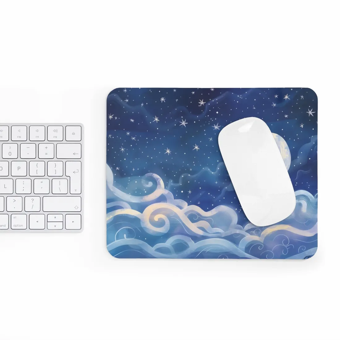 Whimsical Night Sky Dreams: Magical - Mouse Pad
