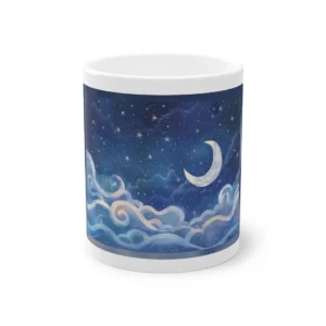 Crescent Moon Night Sky Mug