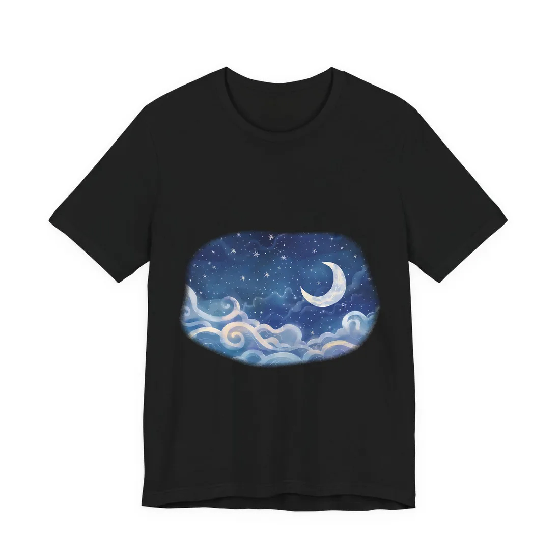 Whimsical Night Sky Dreams: Magical - T-Shirt (Black)