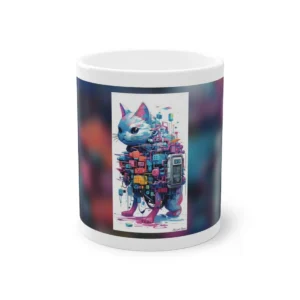 Cat Made of Circuitry Mug