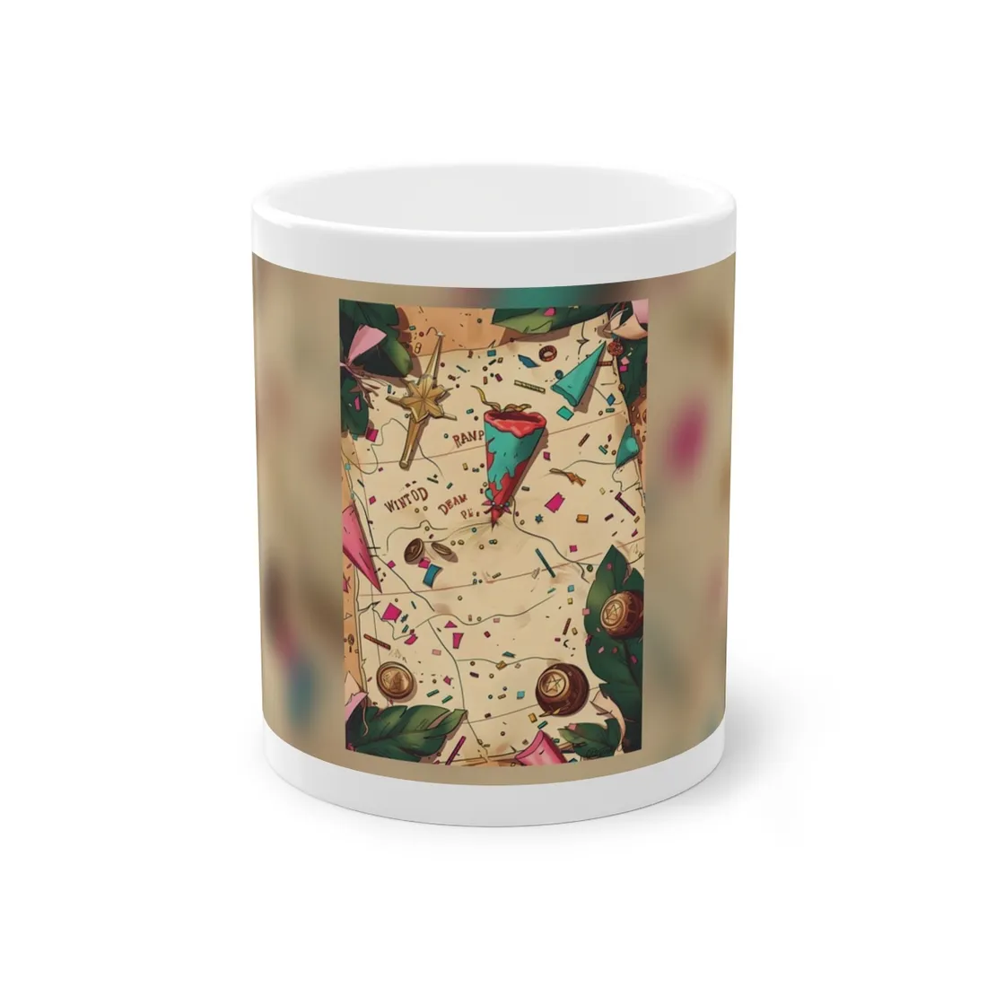 Whimsical Portrait with a Large Nose - Mug