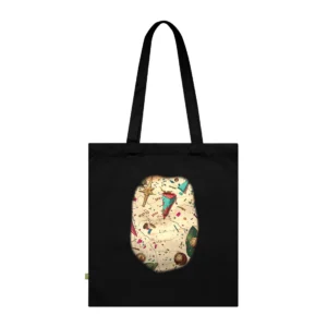Treasure Map with Confetti Tote Bag