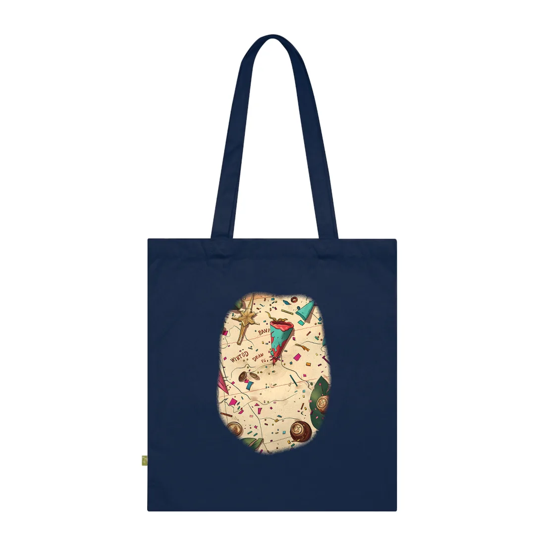 Whimsical Portrait with a Large Nose - Tote Bag (French Navy)