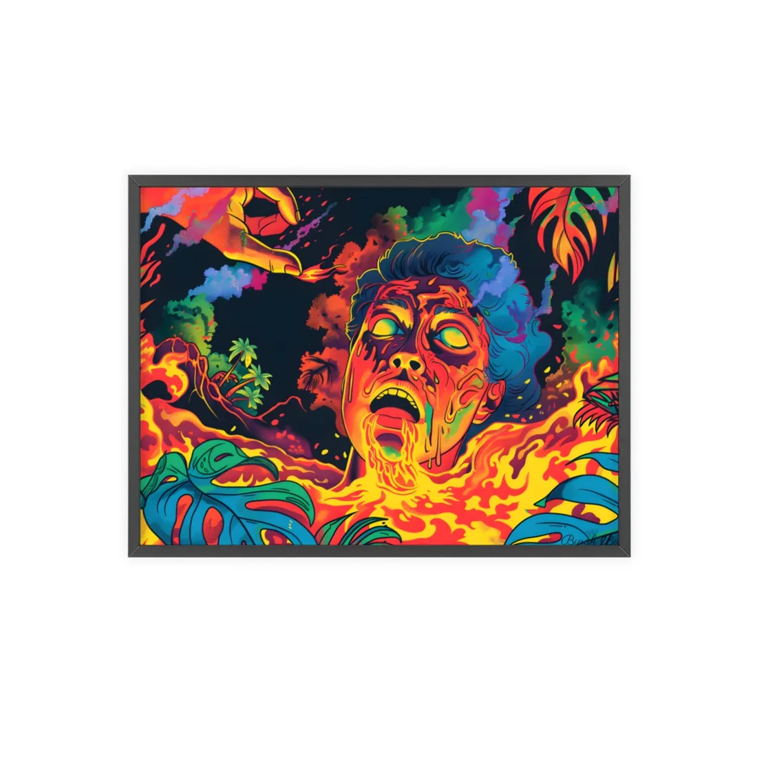 Whimsical Reading Moment: Cartoonish - Framed Poster