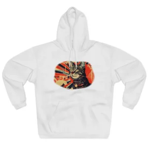 Retro Tabby Cat Rays Hoodie