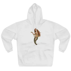 Vintage Mermaid on Teal Hoodie