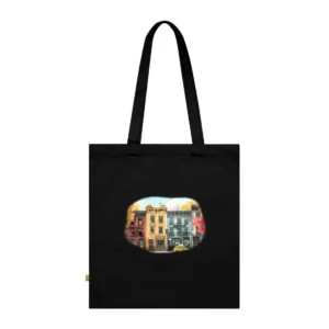 Autumn Townhouse Street Tote Bag
