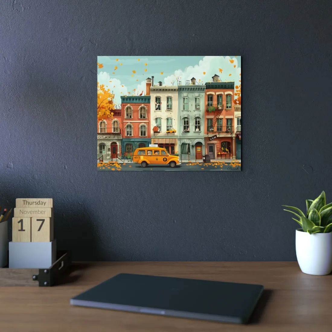 Whimsical Yellow Dream: A Captivating - Metal Poster