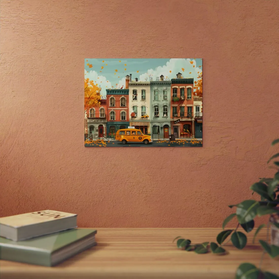 Whimsical Yellow Dream: A Captivating - Metal Poster