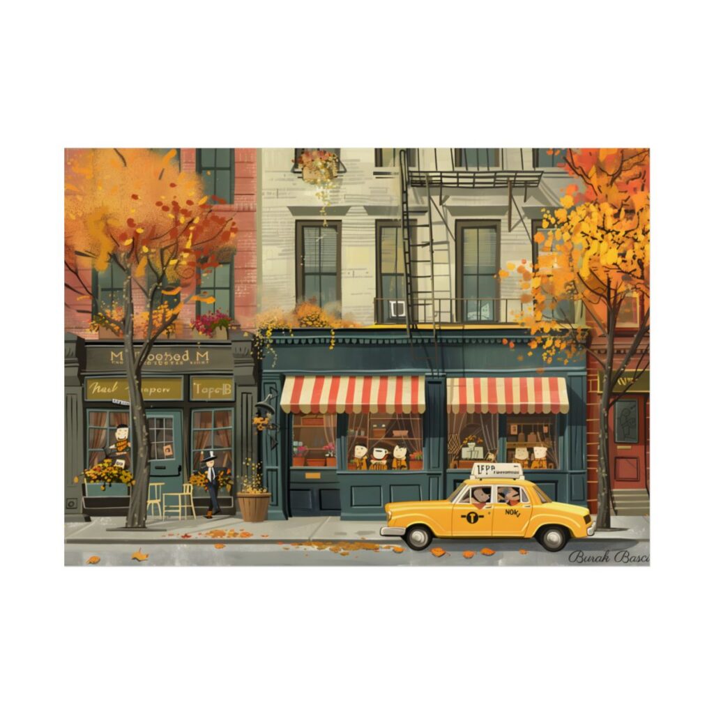 Whimsical Yellow Dreams: Playful Building Digital Art - Poster