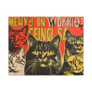 Five Tabby Cats Canvas Print