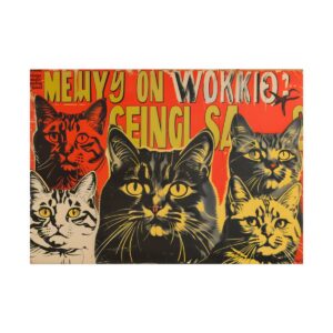Five Tabby Cats Poster