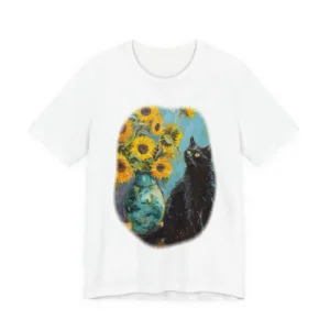 Sunflowers and Black Cat T-Shirt
