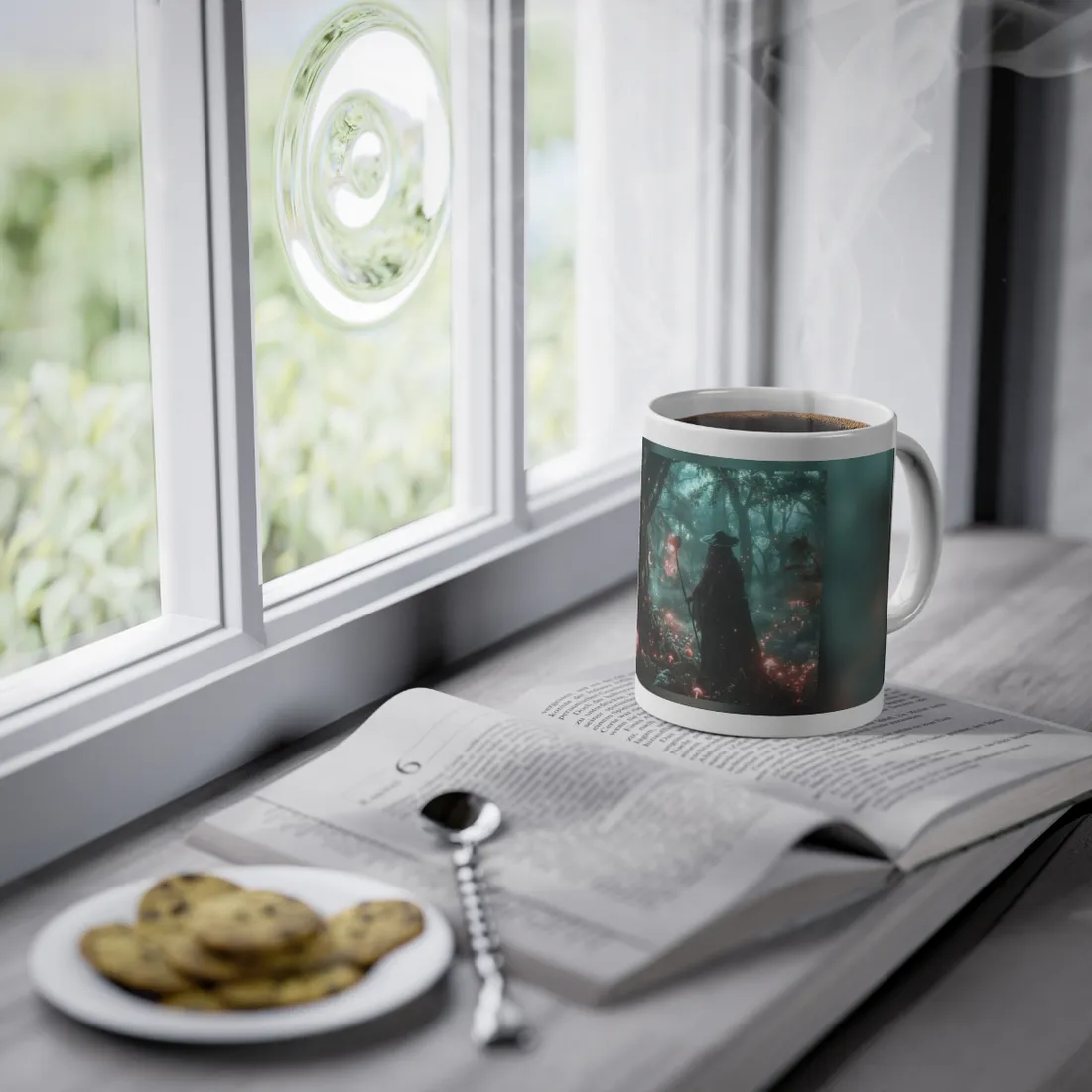 Whispers of Magic in Enchanted Woods: A Mysterious Encounter with the Witch - Mug