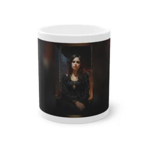 Woman in Black Dress Mug