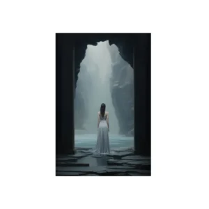 Gate to the Misty Cavern Metal Poster