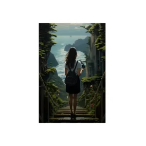 Stairs to the Sea Metal Poster