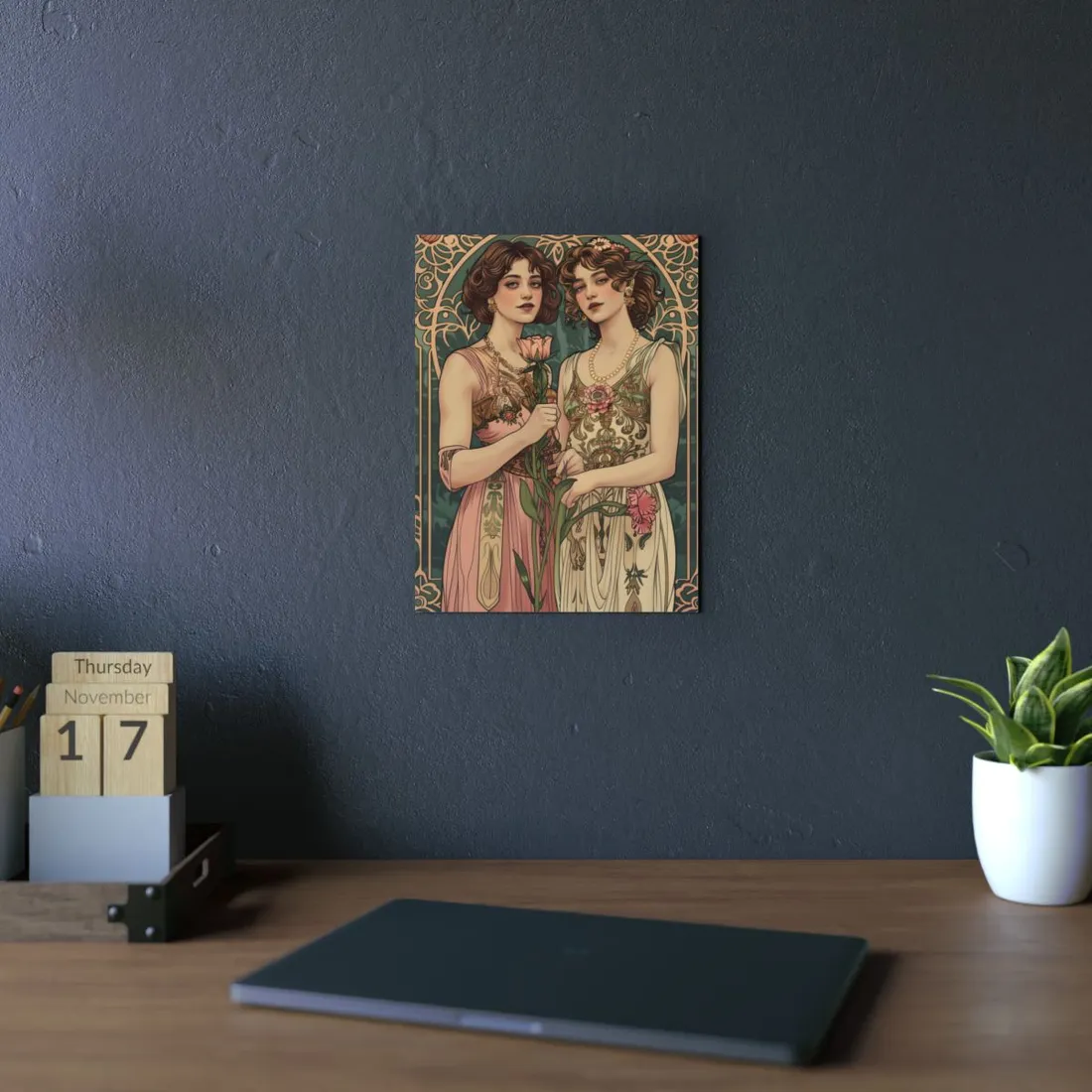 Women in Harmony: Primrose Bloom - Metal Poster