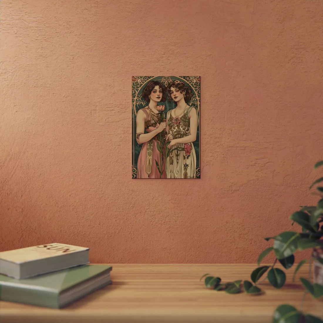 Women in Harmony: Primrose Bloom - Metal Poster