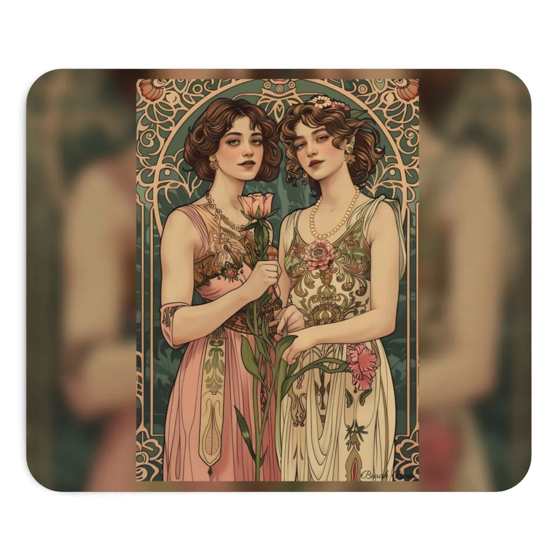 Women in Harmony: Primrose Bloom - Mouse Pad