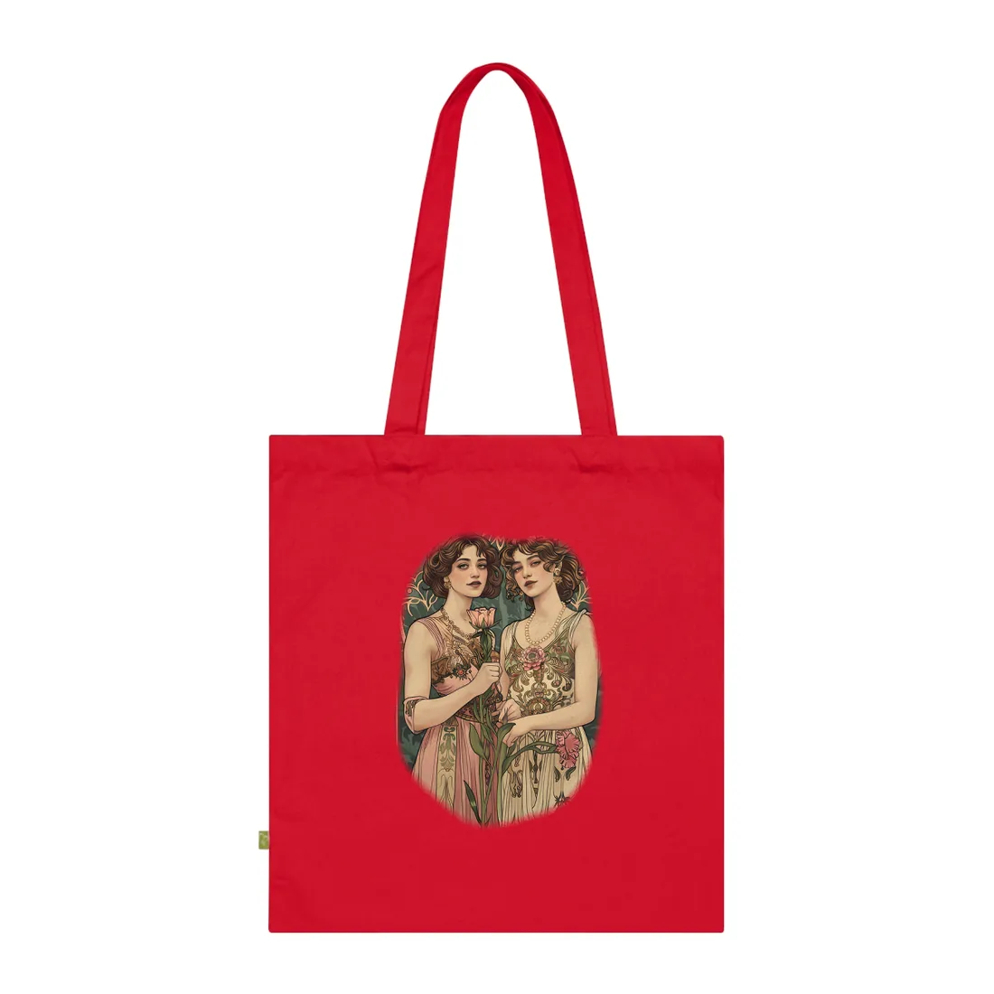Women in Harmony: Primrose Bloom - Tote Bag (Classic Red)