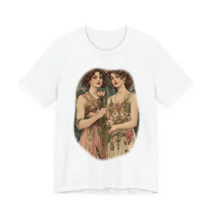 Two Women Art Nouveau Portrait T-Shirt