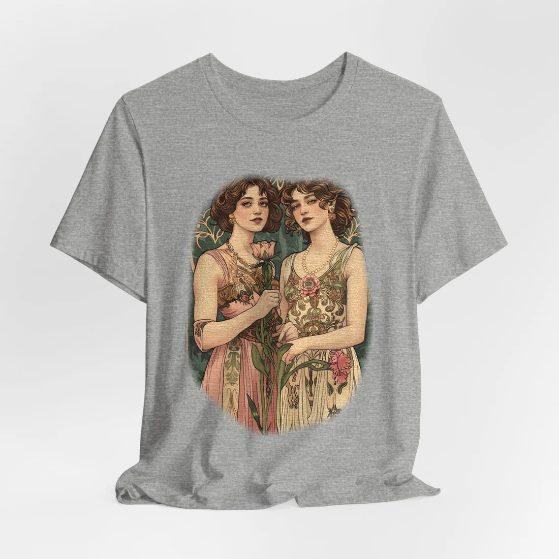 Women in Harmony: Primrose Bloom - T-Shirt (Athletic Heather)