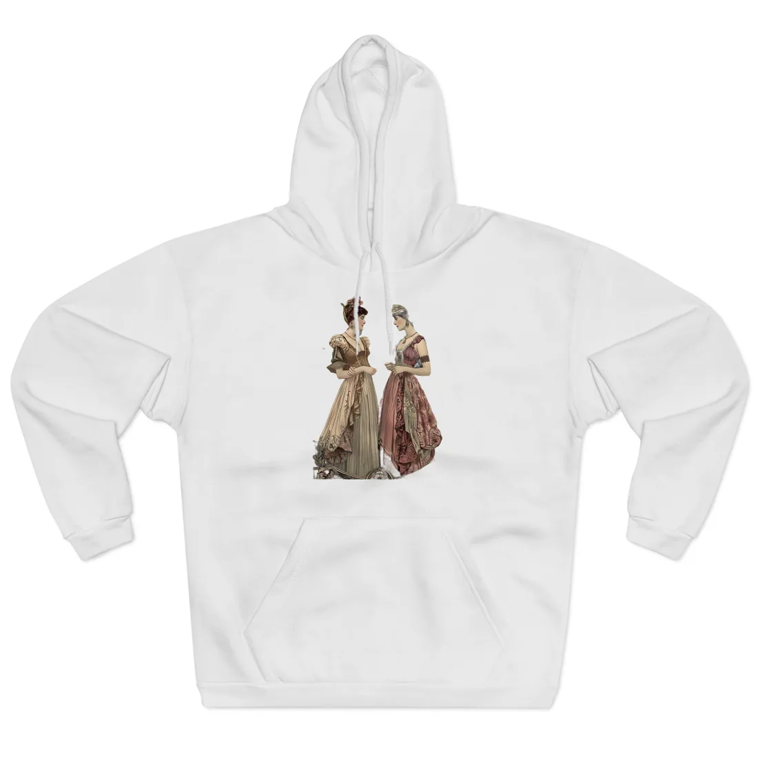 Women in Ornate Attire: Formal Primrose Ceremony - Hoodie (White)