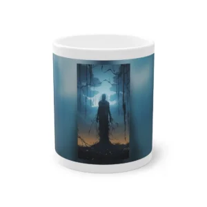Hooded Figure at Dusk Mug