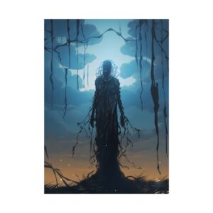 Hooded Figure at Dusk Poster