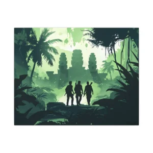 Jungle Temple Expedition Canvas Print