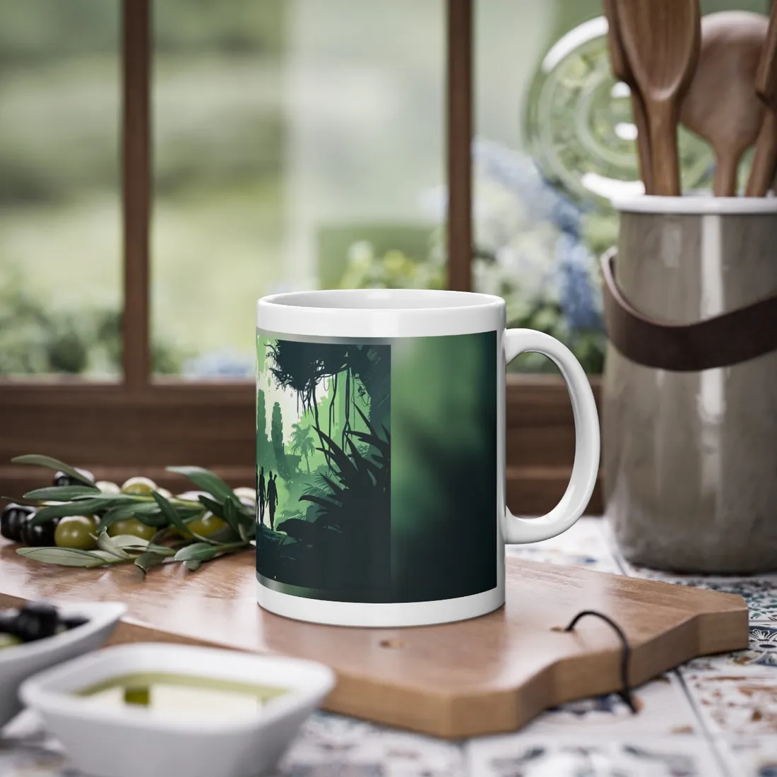 Young Adventurer: Minimalist Digital Portrait - Mug