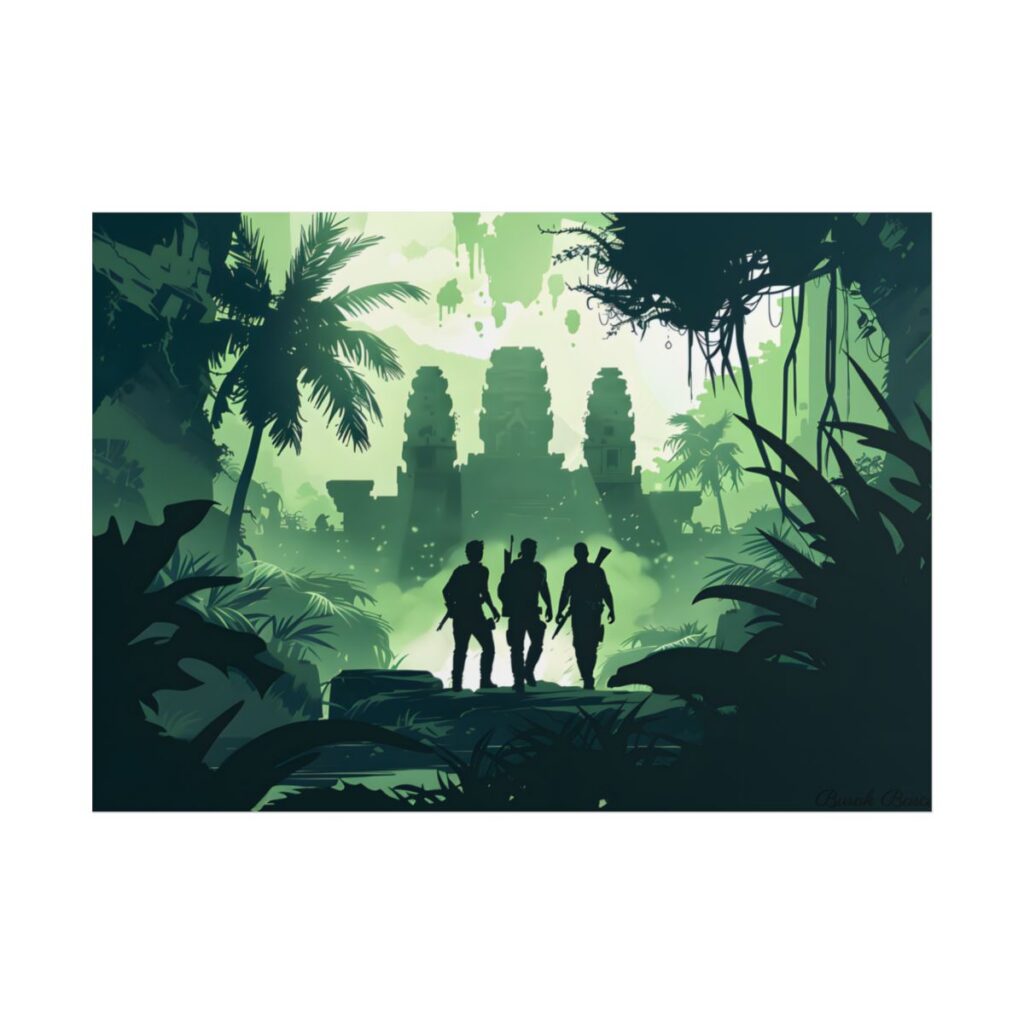 Young Adventurer: Minimalist Digital Portrait - Poster