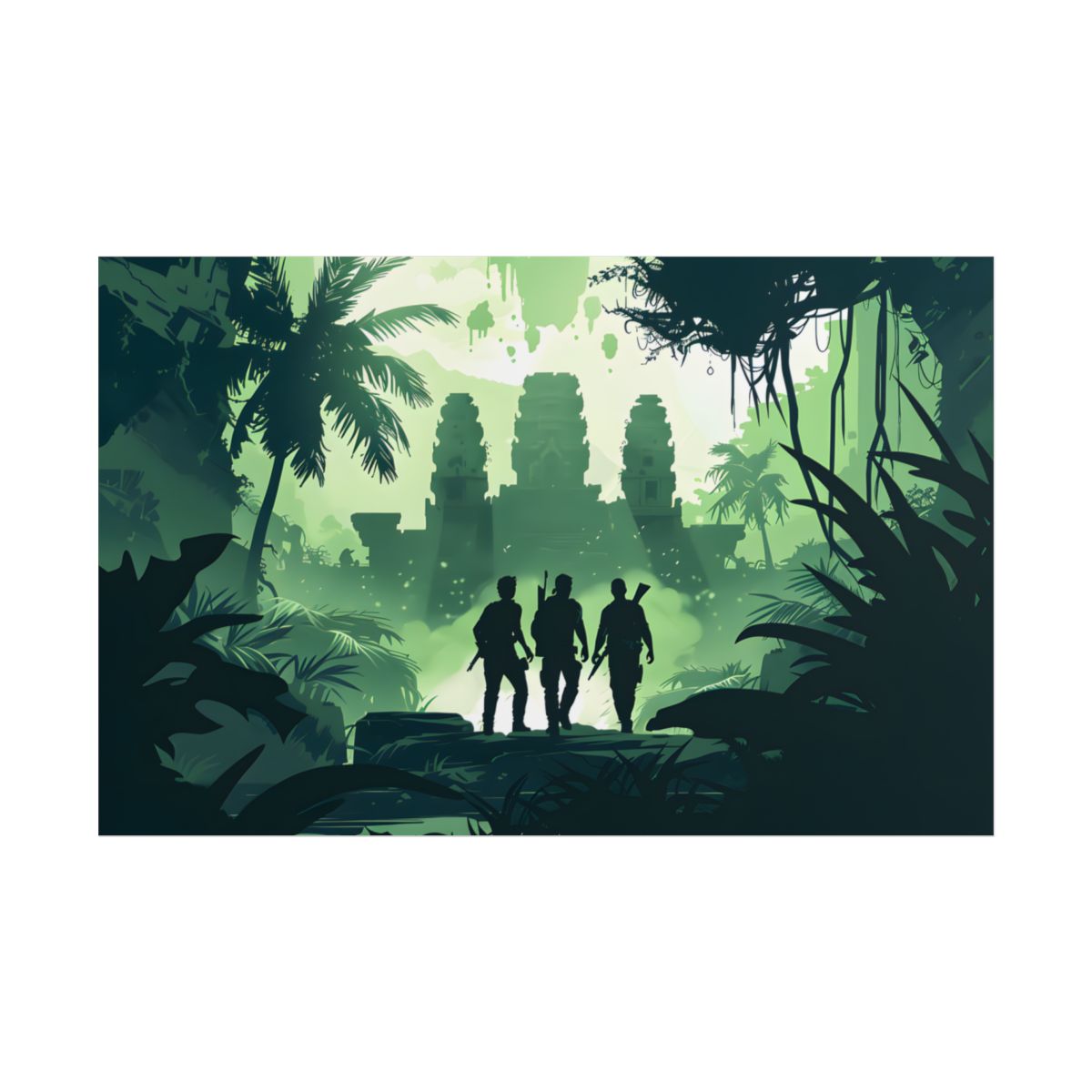 Young Adventurer: Minimalist Digital Portrait - Poster
