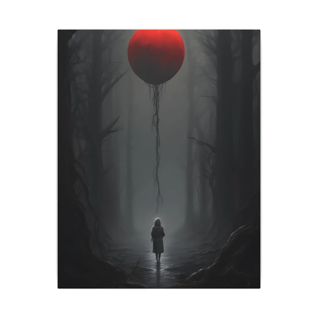 Youthful Moment: A Young Man in Nature's Outdoors - Canvas